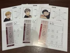 体力測定フェア　アニメイト　特典　ポストカード　ハイキュー 宮侑 宮治 福永