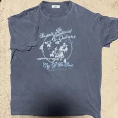 WEGO Tシャツ チャコールグレー　バンドT