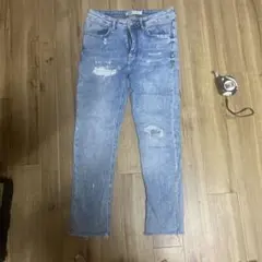 ZARA ダメージデニムパンツ サイズ38