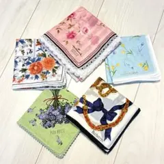 ハンカチ 5枚セット（1枚はBurberry）