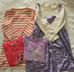 子供服　女の子　120サイズ　4点まとめ売り　ワンピース　トップス