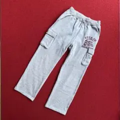 グレーのカーゴパンツ 裏起毛　150