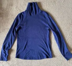 UNIQLO ユニクロ　フリースタートルネック(ブルー)