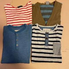 ロンT ボーダー　130 まとめ売り