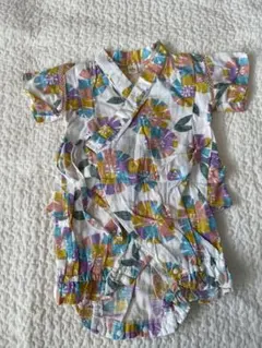 アプレレクール　花柄 ベビー甚平 ロンパース　80