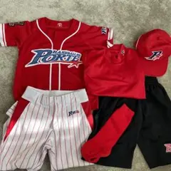 野球 ポルテ 半袖Tシャツ ハーフパンツ ユニフォーム 2点 2023年購入品 中古 PORTE ポルテ 野球 ベースボールスクール