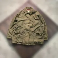 7W1 アクアスキュータム　ステンカラーコート　カーキ　ヴィンテージ　古着