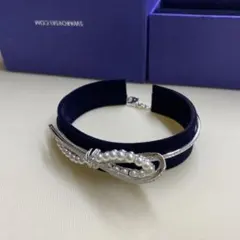 ほぼ新品 スワロフスキー SWAROVSKI ブレスレット レディース リボンのサムネイル