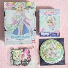ズキューンセット　フィギュア　缶バッジ　マスコット　キミとアイドルプリキュア♪