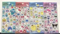 【正規品】サンリオ　クリアキャンディシール　4枚セット