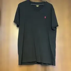 POLO RALPH LAUREN Vネック Tシャツ ブラック