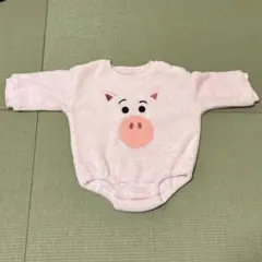 ディズニー ピンクの豚デザインロンパース 80cm