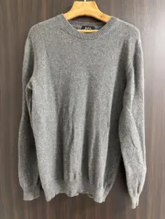 A.P.C. グレー ニットセーター M