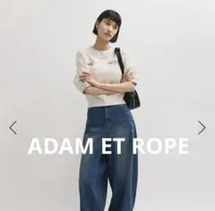 ADAM ET ROPE ハーフスリーブスウェット