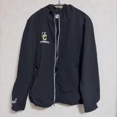 カーリ ロゴプリント パーカー フード長袖 M ブラックスポーツ