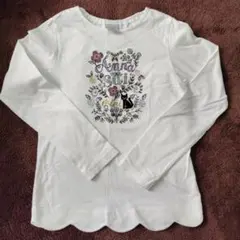 難あり　Anna Sui 花柄プリントTシャツ　140
