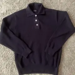 vintage y2k ニットポロシャツ カーディガン 立体模様 生地◎ - メルカリ