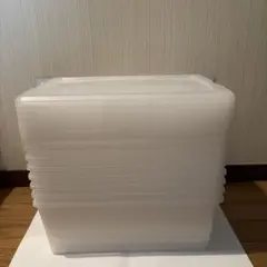 アイリスオーヤマ クリア収納ボックス（フタ付き）　8個のサムネイル