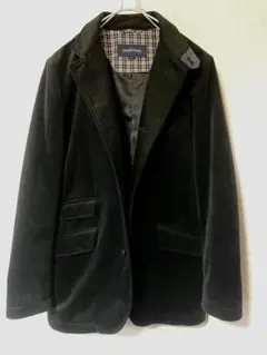 黒 ベルベット テーラードジャケット