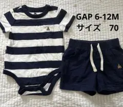 GAP 70 半袖ロンパース　短パン　2点セット