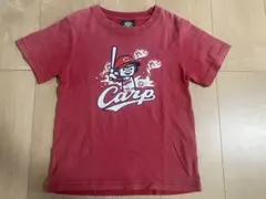 広島カープ　ランドリー　コラボTシャツ　120 キッズ　赤のサムネイル