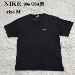 だ*だ様 90s USA製 NIKE 白タグ Tシャツ スウッシュ刺繍 サイズM
