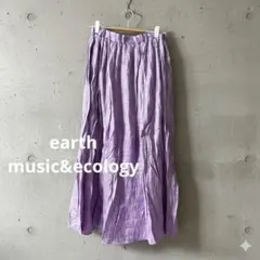 earth music&ecology ラメ入り　フレアスカート　F