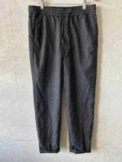 イージースリムスラックス ダークグレー 165/80A ポリ/ウール/レーヨン