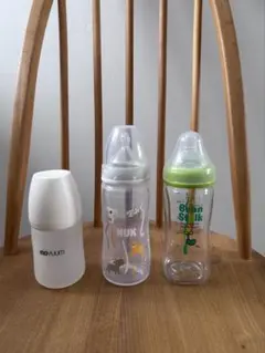 哺乳瓶　ビーンスターク、モユム、ヌーク3本セット