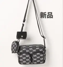 MICHAELKORSクロスボディミディアムMKシグネチャーショルダーバッグ新品