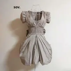 sov. ビッグリボン　ミニワンピース　ドレスバルーンスカートのサムネイル