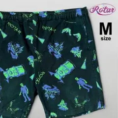 ROTAR 総柄 フランケンシュタイン ショートパンツ M 黒 ホラーのサムネイル