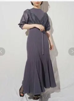 MERCURYDUO　ワンピース オケージョン　サマーニット　マーキュリーデュオ