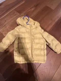 UNIQLO イエロー フード付き キルティングコート 90