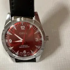 ◇美品 オリス ORIS ワインレッド SWISS 17石 機械式手巻き アンティーク 腕時計 ビンテージ スイス ORIS - ORIS オリス ANTI-SHOCK 7312 17石 スモールセコンド 30m防水