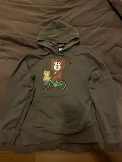 BEAMS クマ　パーカー　ブラウン