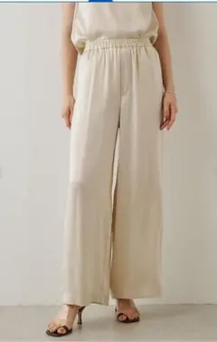 美品 完売品】ウィムガゼット バックサテンカーゴパンツ グレージュ 38