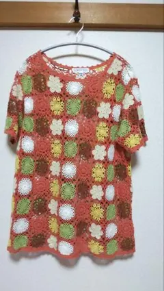 SIMPLE LIFE カラフルレースニットベスト