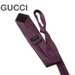 GUCCI グッチ ネクタイ レッド系 総柄 イタリア製 シルクのサムネイル
