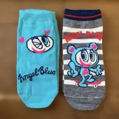 エンジェルブルー　キャラクターソックス　靴下　2点セット　23-25cm