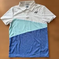 YONEX ウィズクール ポロシャツ M ホワイト/ブルー