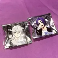 ブルーロック　東京タワー　アクリルバッジ　デニムコーデ　凪誠士郎　御影玲王セット