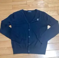 COMME CA ISM ネイビー Vネックカーディガン 160