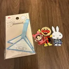 ループ付きワッペン シナモロール アンパンマン ミッフィー セット