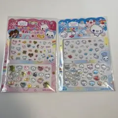 デコプチステッカー　平成ファンシー　あわわちゃん　2シートセット