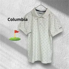 【美品】コロンビア 吸湿速乾 ポロシャツ レディース S ゴルフ ドット柄のサムネイル