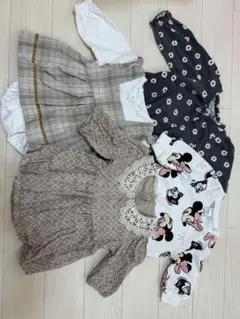 バースデイ　ロンパース70cm 4枚セット