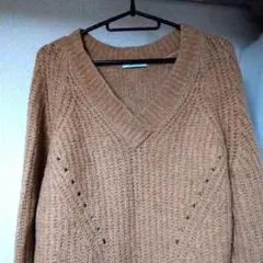 ベイフロー　ベージュロングセーター