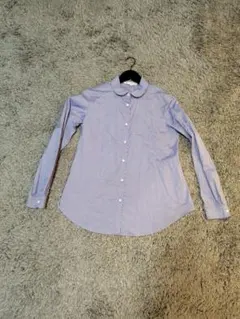 組曲 KUMIKYOKU　長袖ブラウス　ビジュー付き　つけ襟付き