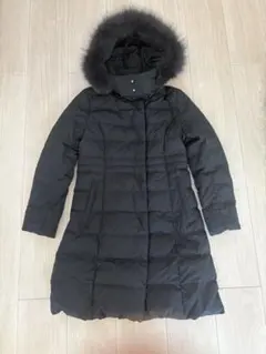 UNTITLED ネイビー　ダウンジャケット フード付き